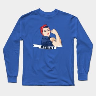 Resist Rosie the Riveter Long Sleeve T-Shirt